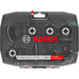 Bosch Professional - Coffret de lames oscillantes pour électriciens et plaquistes - 5 pièces - Pour outils multifonctions