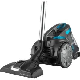 Sencor Aspirateur traîneau sans sac SVC 1086TQ - 700 W - Technologie Multi Cyclone - Filtre HEPA H13 - 3.5 L - Classe A - 78 dB - Noir / Bleu