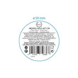 Plato Llano Cerámico Moana Bidasoa 26 cm (12 Unidades)