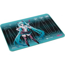 ASUS TUF Gaming P1 Hatsune Miku Edition - Tapis de souris gamer en tissu, caoutchouc antidérapant, résistant à l'eau, turquoise (360x260 mm)