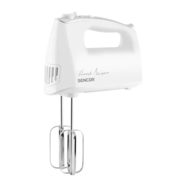 Sencor SHM 5206WH-EUE3 Batteur à Main 500 W - 5 Vitesses, Fonction Turbo avec 3 Accessoires et Boîte de Rangement