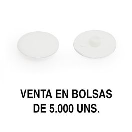 HERRAJES ALK Cache Excentrique Embellecedor Ø17mm Blanc - Boîte 5000 Unités