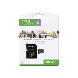 Carte Mémoire Micro SD avec Adaptateur PNY Performance Plus 128 GB