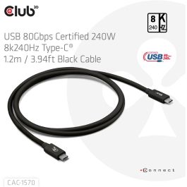 Club3D Kabel USB-C 80Gbps zertifi. PD240W/8K240Hz 1.2m St/St