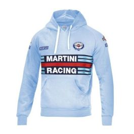 Sparco Sweat à capuche Martini-R Bleu Ciel Taille M S01279MRCE2M