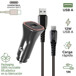 Chargeur de voiture Myway 1,2 m Noir
