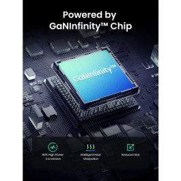 Ugreen Chargeur Secteur 45W, GaN 2 Ports USB-C, Gris, Recharge Rapide PD, Compatible Smartphone, Tablette, Ordinateur Portable, Design Compact et Sécurisé