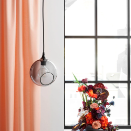 Lampe Suspendue "Ballroom Smoke" E27 Sans Ampoule