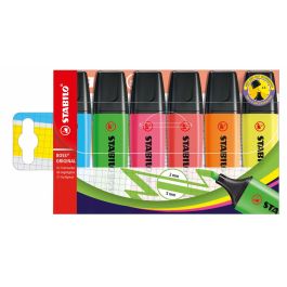 Ensemble de Marqueurs Fluorescents Stabilo BOSS ORIGINAL Multicouleur 6 Pièces (5 Unités)
