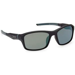 Timberland TB9293 02R Lunettes de Soleil Homme Rectangulaires Polarisées Noir Matte Black 145 mm