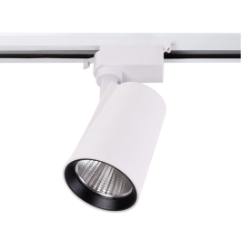 Foco de Carril LED 30W 2700Lm CRI85 6000K Monofásico 40.000H [HO-FC-30W-W-CW]