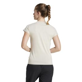 T-shirt à manches courtes femme Adidas Aeroready Minimal Beige Fitness 4-5 ans