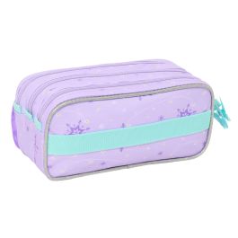 Trousse Fourre-Tout Triple Frozen Spirit Lila 21,5 x 10 x 8 cm