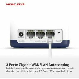 Point d'Accès Mercusys Halo H50G Blanc 1300 Mbps Mesh (3 Unités)