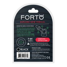 Anneau Pénis Forto Noir L Ø 50 mm