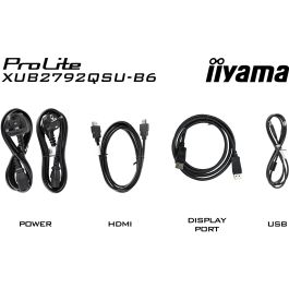 68,5cm/27" (2560x1440) iiyama ProLite XUB2792QSU-B6 16:9 WQHD IPS 100Hz 0,4ms HDMI DP USB Pivot Speaker Black