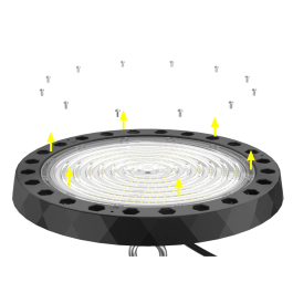 Lumileds Campana LED 100W 17000Lm 5000K Angle Ouverture Réglable IP65 50000H [1177-HB-JL16AL-100W-CW]