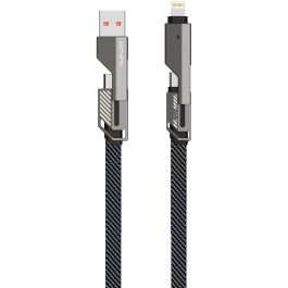 4smarts USB-C Kabel ComboCord Flat 240W. 1.5m + Keyring Kabel