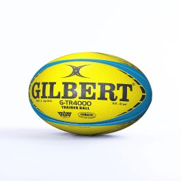 Gilbert GTR4000 Ballon de Rugby d'Entraînement Taille 4 Fluorescent - Lot de 5