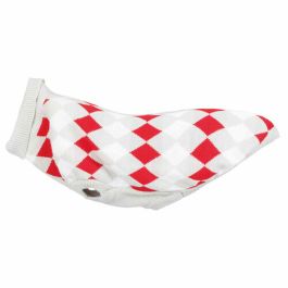 Pull pour chien Trixie Blanc Rouge Gris M