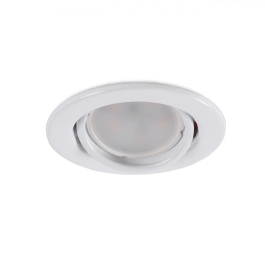 Vepa Downlight Circulaire Basculant En Acier 90mm - Blanc