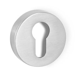 SYSTEM Serrure Cylindre Rond Ø50 Nickel Mat, Chrome Satiné, Noir Mat Finition Chrome Satiné