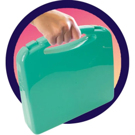 Lansay Blopens - Mallette créative Manga avec pochoirs réutilisables et bouchons lavables - Loisir artistique à partir de 5 ans