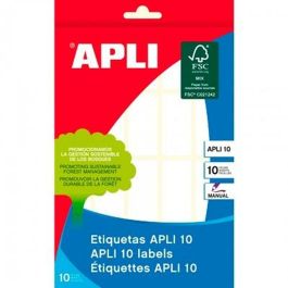 Étiquettes adhésives Apli Blanc Papier 10 Volets 19 x 40 mm (10 Unités)