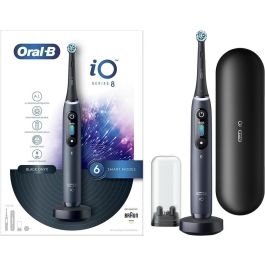 Oral-B iO Series 8 - Brosse à dents électrique rechargeable - 6 modes (soin quotidien, gencives, blanchiment) - Noir - Réf. 4210201363095