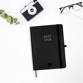 Agenda Finocam MÍNIMAL Noir A5 14 x 19 cm 2025-2026