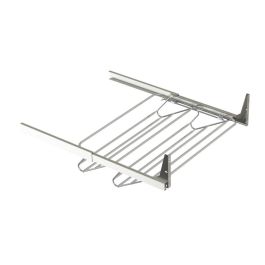 HERRAJES ALK Zapatero Extraíble Y Extensible OPTIMA 9037.106, Ancho 600-1000mm, Carga 30kg, Acero Cromado