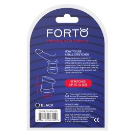 Anneau Pénis Forto Noir (Taille unique)