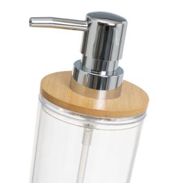 Ensemble de Bain Transparent Naturel Bambou polystyrène 17 x 9,5 x 19 cm