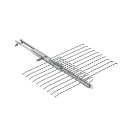 HERRAJES ALK Pantalonero Doble Extractible Serie Optima, 18 Barras, Acabado Cromo