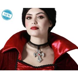 Collar avec croix gothique en argent pour costumes sombres ou médiévaux - Accessoire Halloween et photo Precio: 1.668. SKU: B1HZGR639L