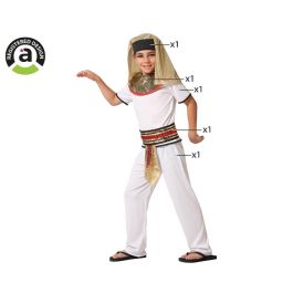 Déguisement d'Enfant Pharaon Égyptien 10-12 Ans - Costume 5 Pièces Blanc et Doré avec Toge et Coiffe - Polyester Precio: 18.432. SKU: B1D67GHQ25