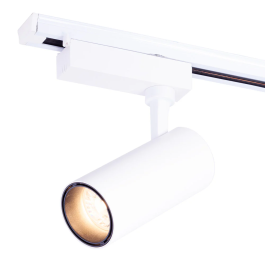 Lumiastra Projecteur LED sur rail 30W 2820Lm CRI85 2700K Monophasé 40 000H [LUM-ATB095030-W-WW]