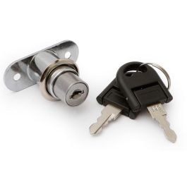 HERRAJES ALK Serrure Coulissante James Push D19X24 Nickel avec Clés Noires Articulées Precio: 6.5000004. SKU: B1CM6E36EF