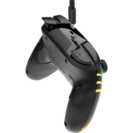 Turtle Beach Afterglow Wave - Manette de jeu RGB sans fil pour Nintendo Switch 2, Switch, Switch Lite et Switch OLED - Sticks TMR, motion control, bouton GameChat - Noir