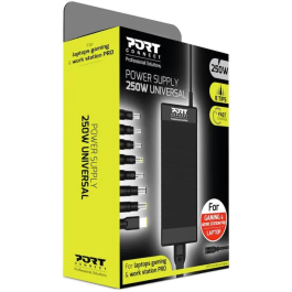 Port Designs - Alimentation PC Universelle Gaming & Professionnelle - 250 W - Compatible Lenovo, HP, Acer, Asus, Dell, MSI - Protection Surtension
