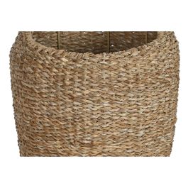 Set de pots de fleurs Home ESPRIT Naturel Métal Fibre naturelle Bali 43 x 43 x 70 cm (3 Pièces)