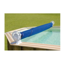 Ubbink - Bâche à bulles pour piscine - 400 x 750 cm - Polyéthylène 400 microns - Couverture d'été flottante bleue - Résistante aux UV - Effet ventouse - Garantie 2 ans