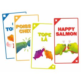 Asmodee ASM1739297193976 Juego de cartas Salmón Feliz en francés