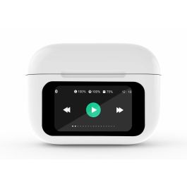 Casque GEMBIRD TWS-LCD-ANC-01-W Blanc