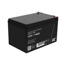 Green Cell AGM08 Batterie au gel plomb étanche VRLA 12V 14Ah 14000 mAh - Noir - Compatibilité universelle