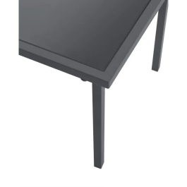 SALONCEBUGF Mobilier de Jardin Structure Acier 4 Personnes Gris