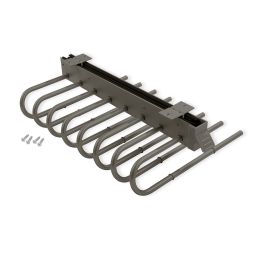 Emuca Porte-pantalons extractible, Gauche, Acier et Plastique, Titane