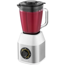 Sencor Blender SBL 4871WH - Mélangeur multifonction 800W avec pichet verre 1.5L, écran LCD, 4 lames inox pour soupes et milkshakes