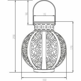 Galix Lampe Métal Vintage Beige 10 Lumens H17cm GALG2301