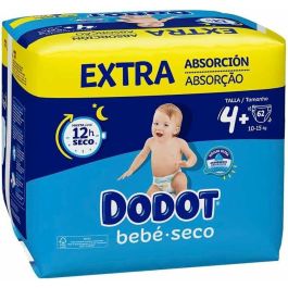 Dodot Couches EXTRA STAGES Taille 4 (10-15 kg) pour Bébé Unisexe - Lot de 62 Unités Ultra Absorbantes
